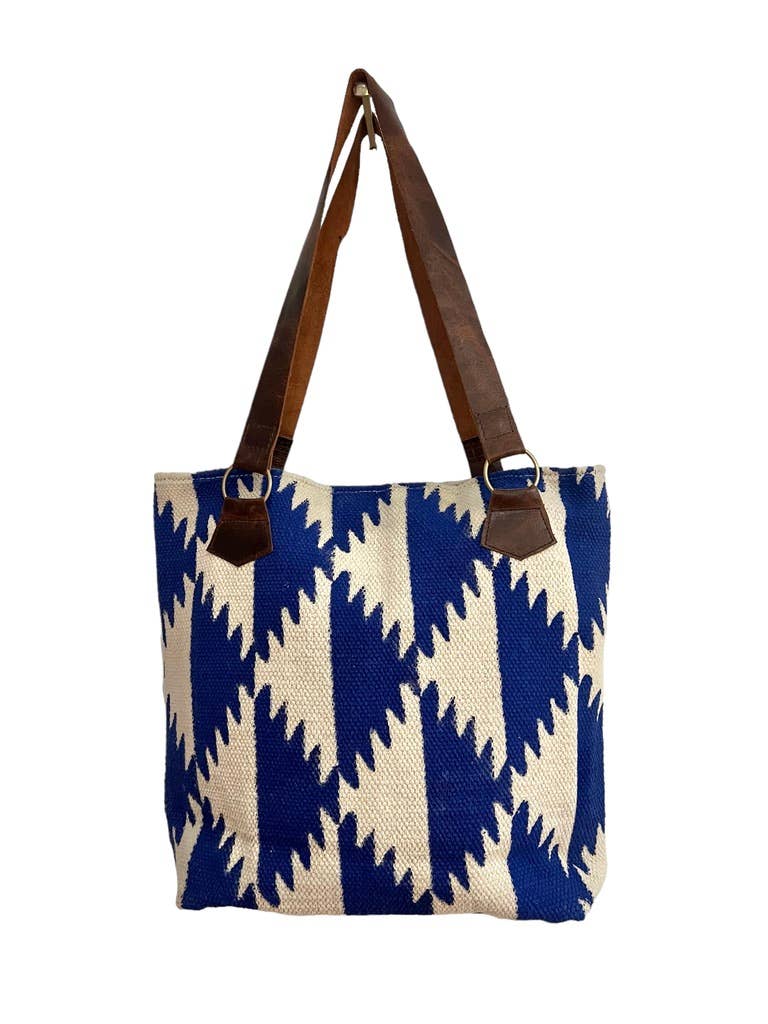 Blockprint Pyramid Shoulder Bag