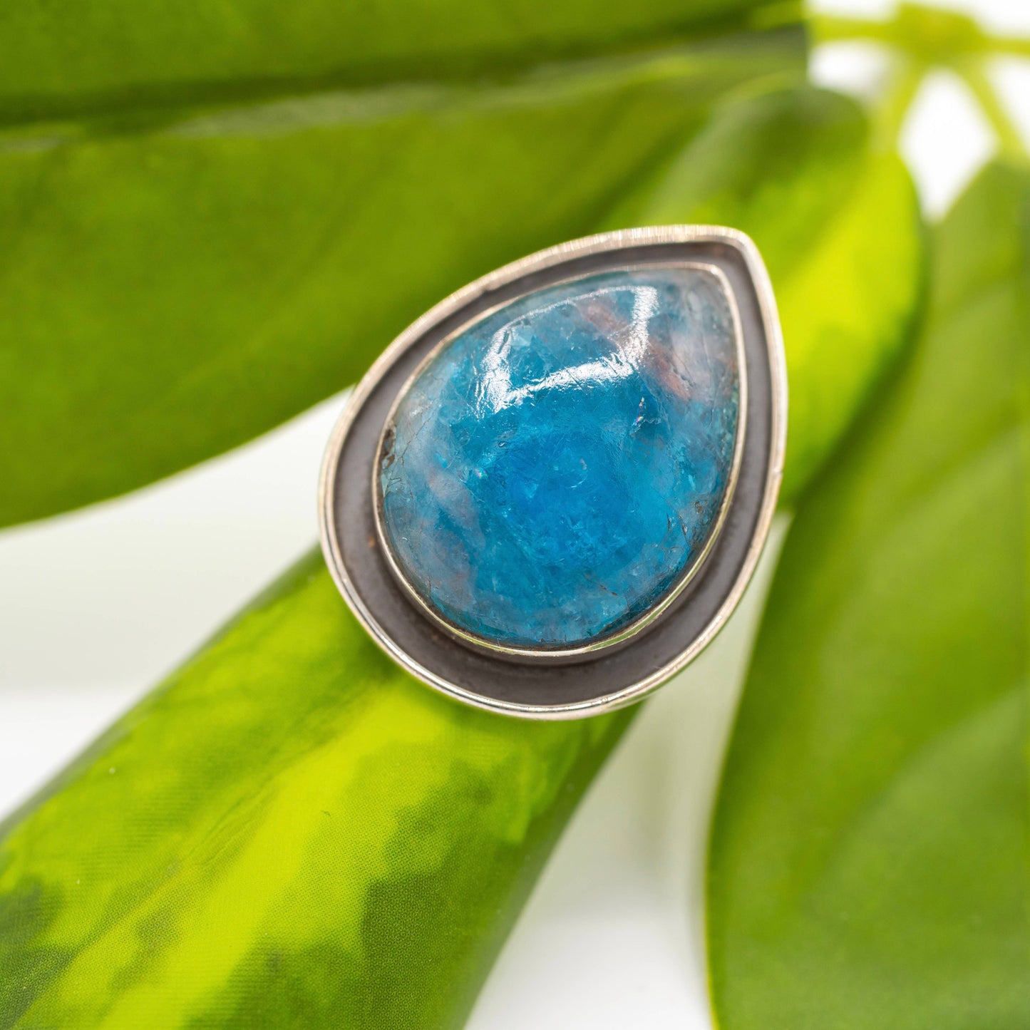 Sterling Silver Apatite River Ring