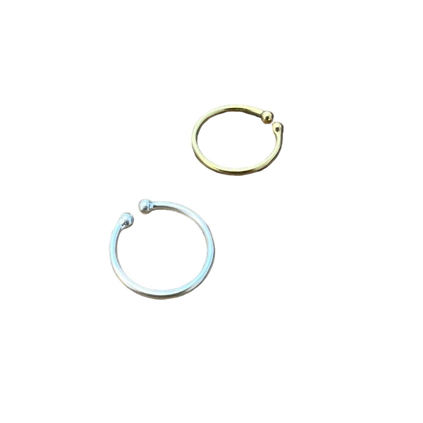 Simple Ear Cuff - Sterling Silver & Gold
