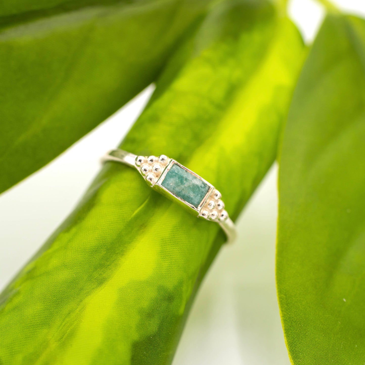 Sterling Silver Amazonite Ring