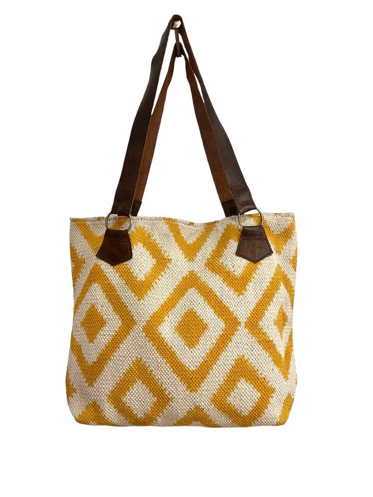 Blockprint Diamond Shoulder Bag