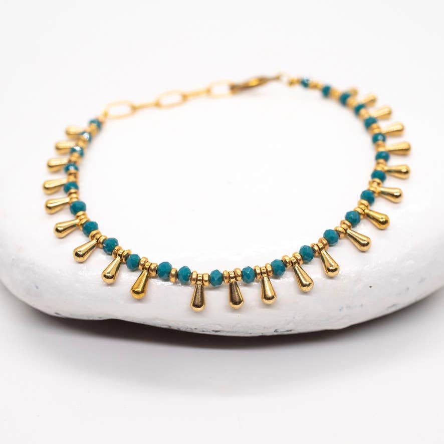 Beaded Color Droplet Bracelet