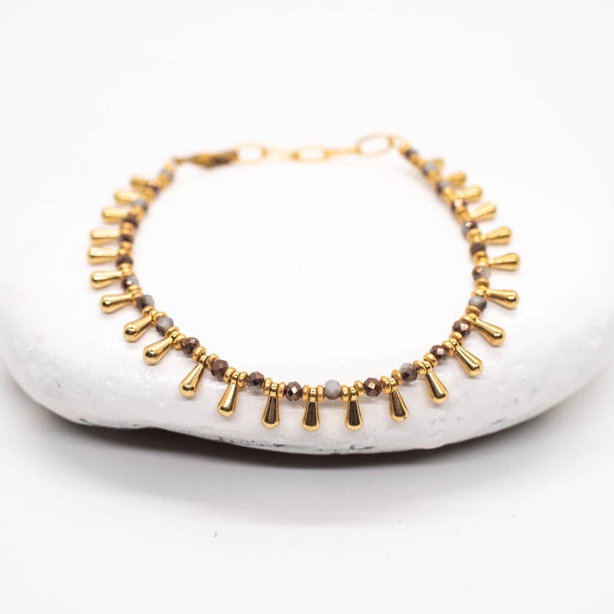 Beaded Color Droplet Bracelet